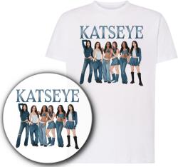  Gyerek póló Katseye stílus póló| K-POP|100% pamut| 12-14 év (388)