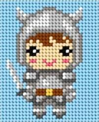 Orchidea Hímzés. Az Első Hímzésem Lovag (9795)