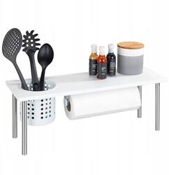 WENKO Fehér Mdf Asztali Konyhai Polc Papírtörlő Tartóval 55 X 21 CM (54779100)