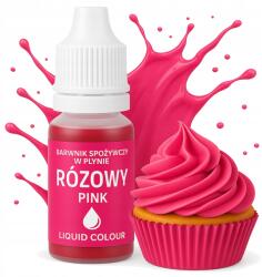  Folyékony Ételfesték Rózsaszín Tortafesték Fagylalt Massza (BARWNIK SPOŻYWCZY W PŁYNIE RÓŻOWY X2)