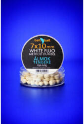 Bait Bait Álmok Tengere-Fluo Method Dumbel White-Wafter 7x10mm