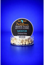 Bait Bait MENTOR- Fluo Method Dumbel White-Wafter 7x10mm