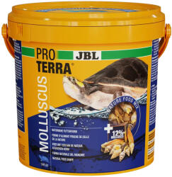 JBL ProTerra Molluscus | Kiegészítő eleség csigákkal, gammarusszal és vízi rovarokkal vízi teknősök részére - 2, 5 l (650 g)