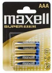 Maxell - Elem - Szuper Alkáli elem, 4db AAA (LR03), 1, 5V (no mercury) - 18731 (18731)