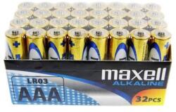 Maxell - Elem - Alkáli elem, 32db AAA (LR03), 1, 5V (no mercury) - 18721S (18721S)