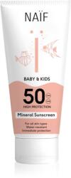 Naïf Baby & Kids Mineral Sunscreen SPF 50 védőkrém napozásra újszülötteknek és kisgyermekeknek SPF 50 175 ml