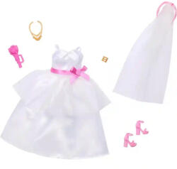 Mattel Barbie ruhák - Menyasszonyi divatcsomag kiegészítőkkel és ruhákkal (HWV76) - morzsajatekbolt