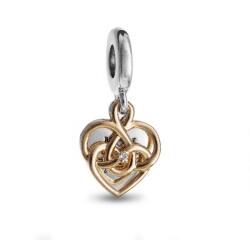 PANDORA Moments 763237C01 Anya dupla függő charm laboratóriumi gyémánttal (Ag925/1000, 2, 69g) (763237C01)