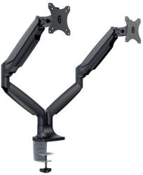 Multibrackets M Deskmount Gas Spring Dual monitortartó kar, 2x15-30" , monitoronként 1-9kg, fekete