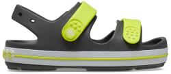 Crocs Crocs, Gumiszandál logós részletekkel, Sárga, Sötétszürke, 34-35 EU (209423-1NJ-34-35)