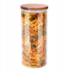 Alpina Tároló üveg akác fedővel 9, 5x9, 5x21cm 1250ml Alpina (871125224039) (871125224039)