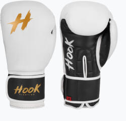 Hook Fighting Harcra kész bőr bokszkesztyű fehér
