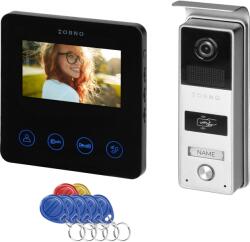 ORNO Pacto, Egycsaládos Videó Ajtóbejárati Rendszer, 4 Vezetékes, 4.3", Rfid