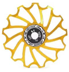 Enlee Speed ipari csapágyas váltógörgő, alumínium, 1db, kerámia csapágy, 13T, aranyszínű