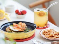 Mellow Yellow BUYDEEM Enameled Cast Iron Handle Skillet 21 cm, model CP542, color Mellow Yellow (CP542-MY) (CP542-MY)