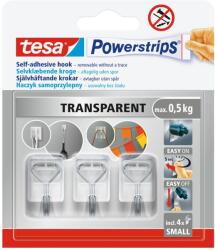 Tesa tesa® Powerstrips® huzalkampó S átlátszó (58620-00002-00) (58620-00002-00)
