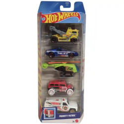 Mattel Hot Wheels kisautók 5 darabos szett - Priority Patrol (JKG09) - jatekbirodalom