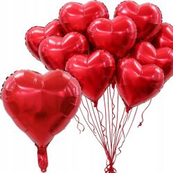 Przydasie. pl 10x Fólia Lufi Szív Hélium Lufi Szett Eljegyzés Esküvő 10