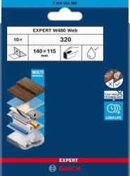DYMO Bosch Accessories 2608902388 2608902388 Csiszolólap Szemcsézet 320 10 db (2608902388) (2608902388)