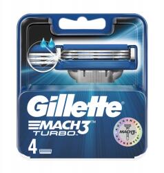 Gillette Mach 3 Turbo cserélhető pengék borotvához 4 db (7702018263813)