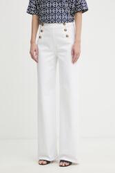 Luisa Spagnoli széles szárú női farmer Almanacco - fehér 38