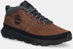 Timberland bőr cipő Winsor Trail Mid Lace - barna Férfi 41