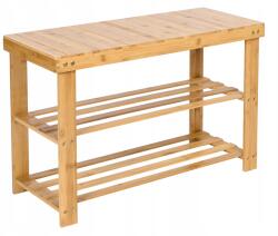 Gockowiak Milos cipősszekrény polcokkal bambusz (5902340326282)