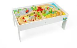 Bigjigs Toys Tren de lemn și masă (DDBJT550) Trenulet