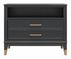 CosmoLiving by Cosmopolitan Fekete éjjeliszekrény Westerleigh - CosmoLiving by Cosmopolitan