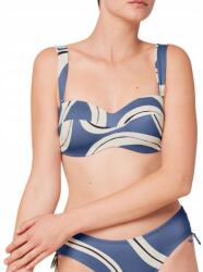 Triumph Summer Allure Dp Bikini felső, 44E, kék-fehér csíkos (10214584)