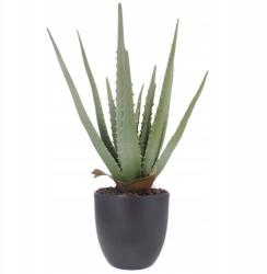 Jumi Aloe Vera Cserépben Műnövény Zöld Dekoráció Otthoni Irodába 45 CM (KW-321366)
