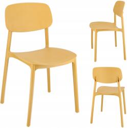 Jumi Mustár Kárpitozott Szék Nappali Étkező Konyha Modern Velúr (CM-275188)