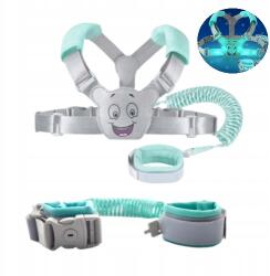  2 az 1-ben Kézi Póráz Biztonsági Fejpánt Led-del 2026 Új (6921478861440)