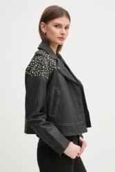 Pepe Jeans bőrdzseki FANTASY - fekete S