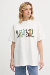 Farm Rio pamut póló - bézs L