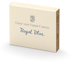 Faber-Castell Tollbetét Graf von Faber-Castell tintapatron 6db/doboz, királykék, okmánybiztos, magas színfényességű