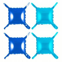 Etnio Craft & Deco Party függöny lufi 4db 47x47cm, kék árnyalatok