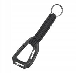 Mil-Tec Paracord nyakpánt Molle Cerna karabinerrel (15908001)