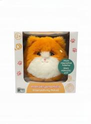  Interaktív Cica Huggy Luv Puha Szőrme Narancssárga