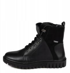 Sergio Leone Fekete Platform Bokacsizma Sergio Leone Öko Bőr És Velúr 37 (PB250)