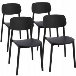 Jumi 4 x Lara szék, fekete (SD-322912)