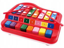Wiky Színes gyerek xilofon-zongora 2 az 1-ben, 24 cm (W049530)