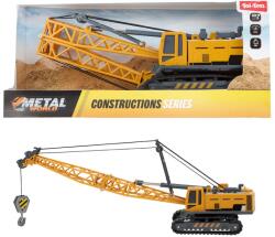 Magic Toys Metal World Utilaje - Macara metalică pe șenile la scară 1/55 (21527A)