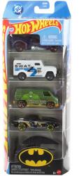 Mattel Hot Wheels: set de 5 mașinuțe DC Batman, scara 1/64 - Mattel (JLN10)