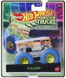 Mattel Hot Wheels Monster Trucks: 5 Alarm, mașinuță în scara 1/64 care luminează în întuneric - Mattel (JFX08/JFX08)