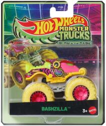 Mattel Hot Wheels Monster Trucks: Bashzilla, mașinuță care luminează în întuneric 1/64 - Mattel (JFX08/JFX23)