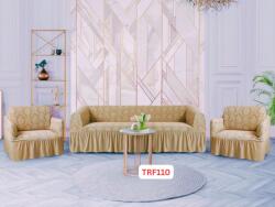 DELFIN Huse Elastice Pt Canapea si 2 Fotolii Jacquard Cod TRF110