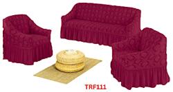 DELFIN Huse Elastice Pt Canapea si 2 Fotolii Jacquard Cod TRF111