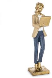 Art-Pol Fiatal nő laptoppal szobor - 24 cm (IMO-PP-IM-A-178757)