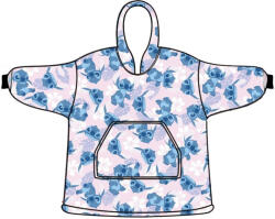 Aymax Disney Lilo és Stitch, A csillagkutya Light Rose felnőtt belebújós plüss polár takaró, poncsó AYM076271 (AYM076271)